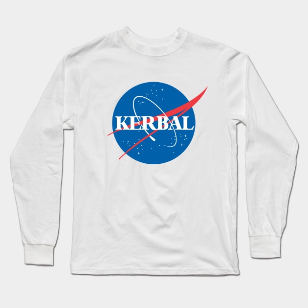 Kerbal NASA logo Long Sleeve T-Shirt by flashman